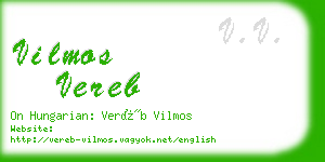 vilmos vereb business card